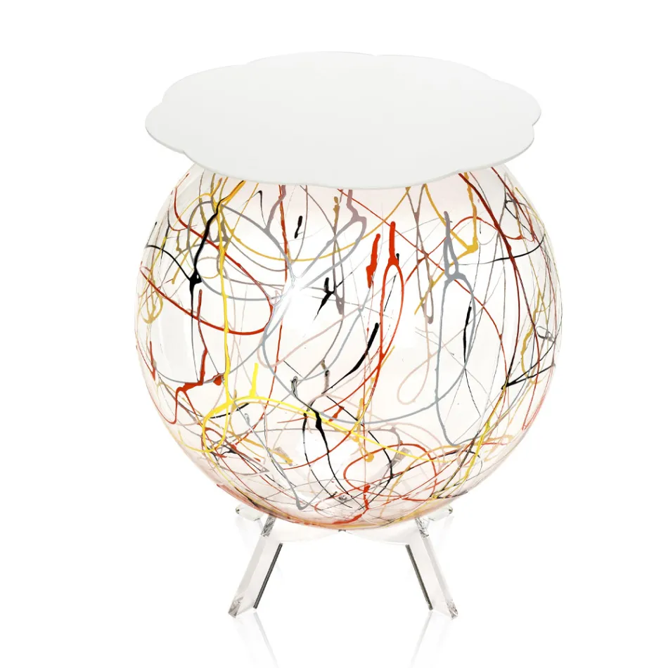 Tavolino Comodino Versatile in Plexiglass Colorato Riciclabile - Paolone Viadurini
