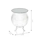 Tavolino Contenitore Multiuso in Plexiglass Trasparente Made in Italy - Scar Viadurini