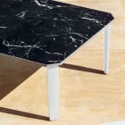 Tavolino da Caffè da Giardino in Alluminio e Piano in Gres 7 Finiture - Filomena Viadurini