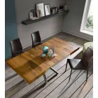 Tavolino da Caffè di Design Trasformabile in Legno Made in Italy - Vincenzo Viadurini