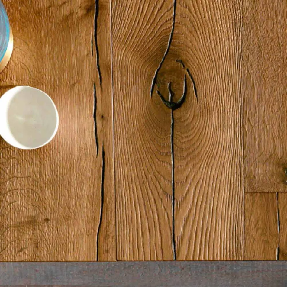 Tavolino da Caffè di Design Trasformabile in Legno Made in Italy - Vincenzo Viadurini