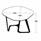 Tavolino da Caffè Fatto a Mano in Vetro e Acciaio Made in Italy - Marbello Viadurini
