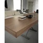 Tavolino da Caffè Moderno Trasformabile in Legno e Metallo Made in Italy - Fabio Viadurini