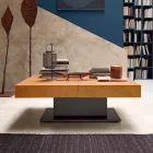 Tavolino da Caffè Trasformabile con Piano Effetto Malta Made in Italy - Romantic Viadurini