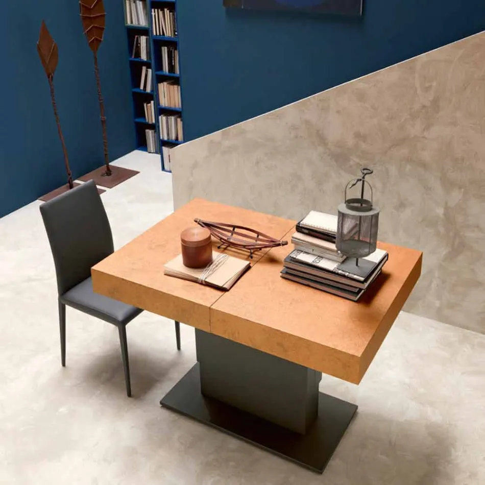 Tavolino da Caffè Trasformabile con Piano Effetto Malta Made in Italy - Romantic Viadurini