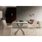 Tavolino da Caffè Trasformabile Moderno in Legno e Metallo Made in Italy - Gabri Viadurini