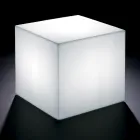 Tavolino da Esterno Luminoso in Polietilene Perla Made in Italy - Derti Viadurini