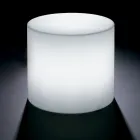 Tavolino da Esterno Luminoso in Polietilene Perla Made in Italy - Derti Viadurini