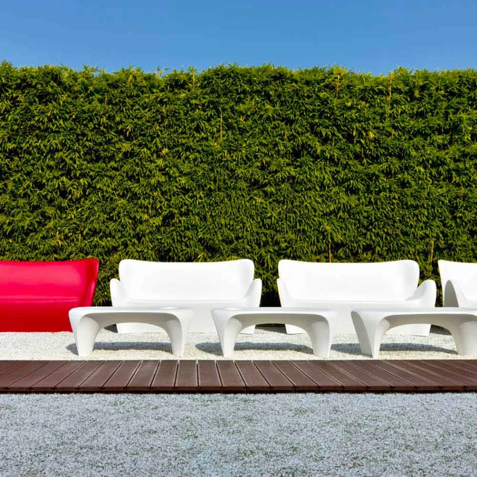 Tavolino da Esterno o Interno con Spumantiera, Design 2 Pezzi - Lily by Myyour Viadurini