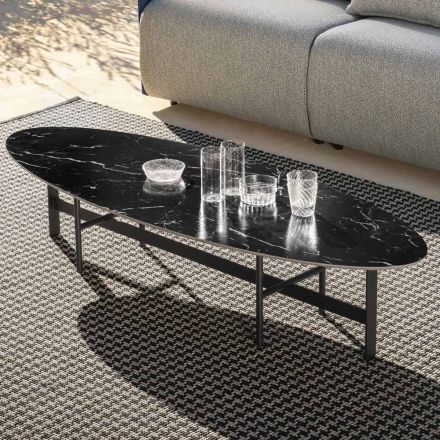 Tavolino da Esterno Struttura in Acciaio Made in Italy - Begin by Myyour Viadurini