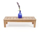 Tavolino da Giardino in Legno Teak Naturale - Artes Viadurini
