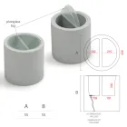 Tavolino da Giardino in Polietilene con Contenitore Made in Italy - Stracco Viadurini