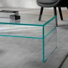 Tavolino da Salotto a Ponte in Vetro Extrachiaro Made in Italy – Tifrana Viadurini