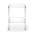 Tavolino da Salotto con 1 Ripiano in Plexiglass Trasparente Made in Italy - Mulan