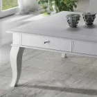 Tavolino da Salotto con Parti Massicce in Ay - ous e Tiglio Made in Italy - Era Viadurini