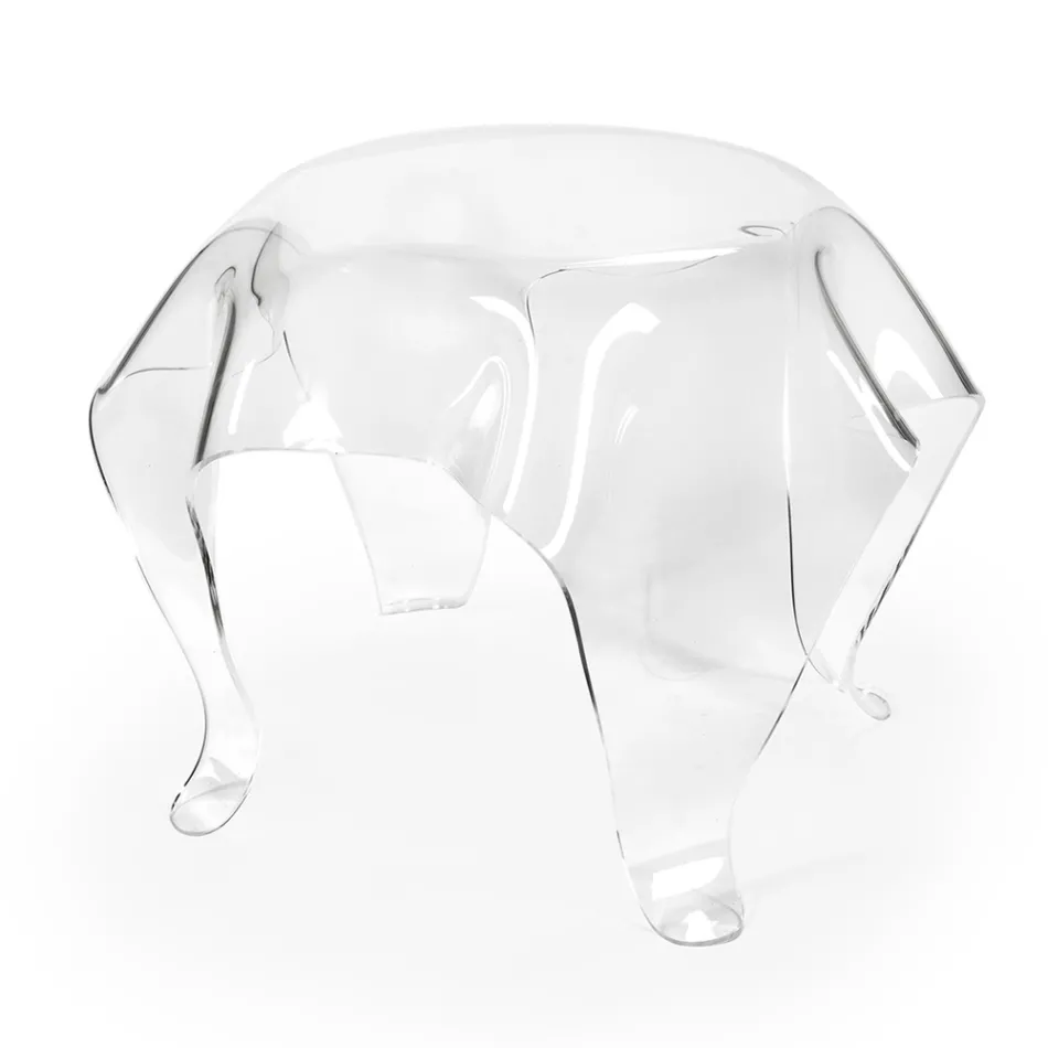 Tavolino da Salotto con Piano e Base in Plexiglass Made in Italy - Brento Viadurini
