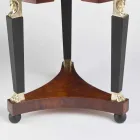 Tavolino da salotto con piano in vetro e decorazioni in ottone, Venere Viadurini