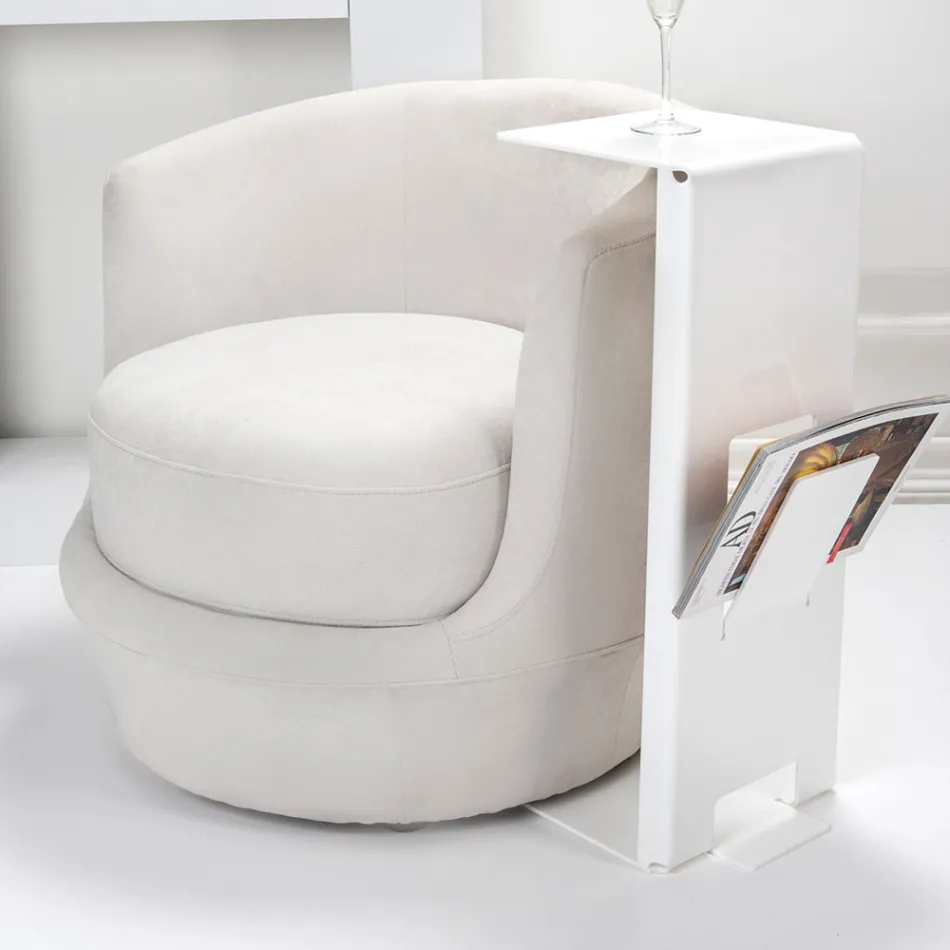 Tavolino da Salotto con Portariviste in Plexiglass Made in Italy - Belle Viadurini