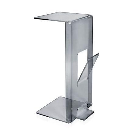 Tavolino da Salotto con Portariviste in Plexiglass Made in Italy - Belle Viadurini