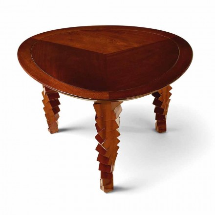 Tavolino da salotto design moderno in legno, made in Italy, Loris Viadurini