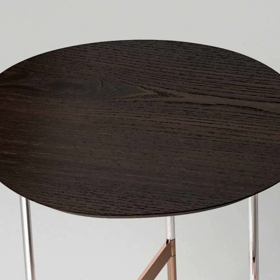Tavolino da Salotto di Design con Piano in Legno Made in Italy - Cinci Viadurini