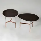 Tavolino da Salotto di Design con Piano in Legno Made in Italy - Cinci Viadurini
