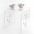 Tavolino da salotto, di design in plexiglass trasparente Mandas Viadurini