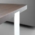 Tavolino da Salotto di Lusso in Metallo Colorato e Piano in Legno - Anacleto Viadurini