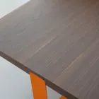 Tavolino da Salotto di Lusso in Metallo Colorato e Piano in Legno - Anacleto Viadurini