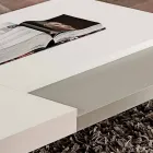 Tavolino da Salotto in Fenix con Piedini Trasparenti Made in Italy - Justin Viadurini