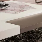 Tavolino da Salotto in Fenix con Piedini Trasparenti Made in Italy - Justin Viadurini