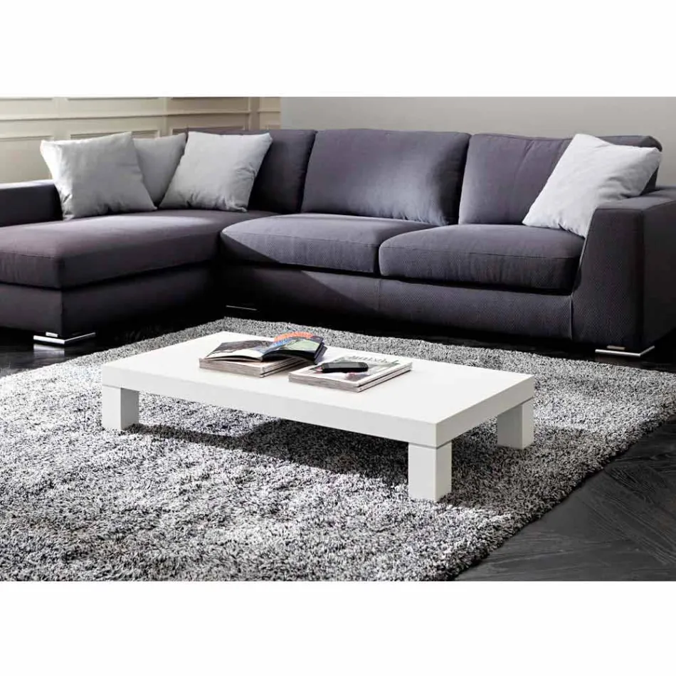 Tavolino da Salotto in Hpl con Gambe in Metallo Made in Italy - Nebbiolo Viadurini