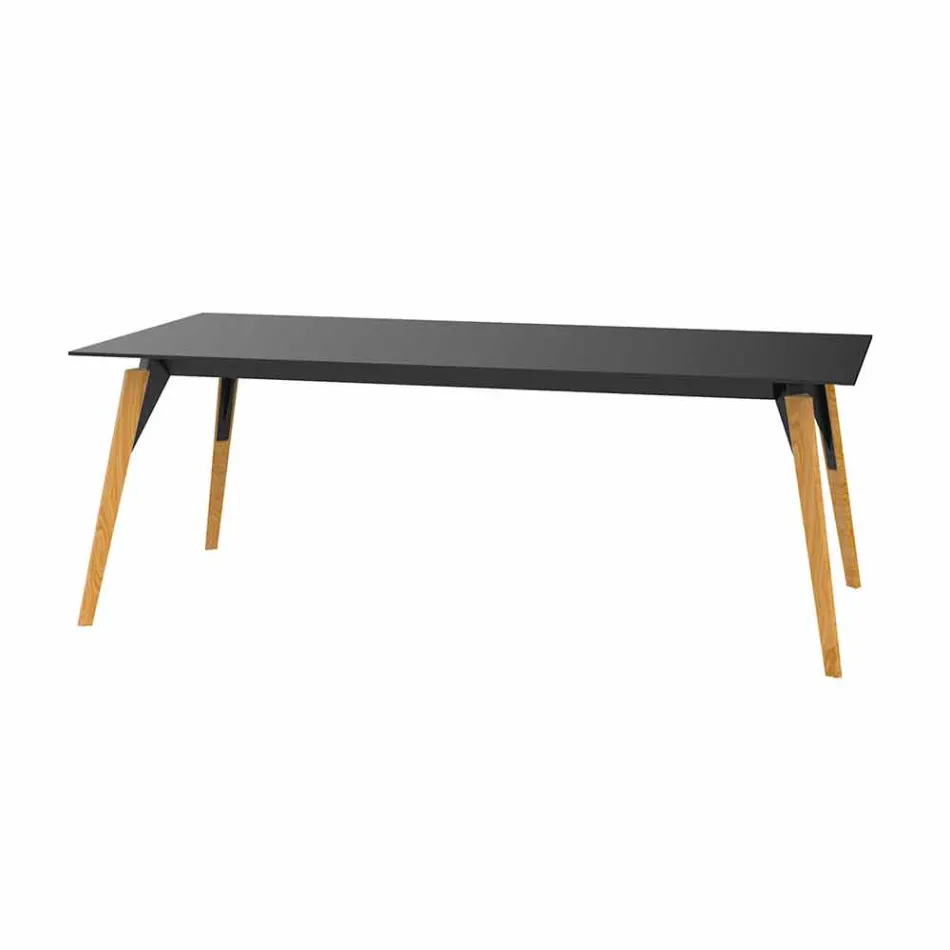Tavolino da Salotto in Laminato Bianco o Nero in 2 Misure - Faz Wood by Vondom Viadurini