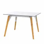Tavolino da Salotto in Legno e Hpl Vari Colori 2 Misure - Faz Wood by Vondom Viadurini
