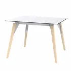 Tavolino da Salotto in Legno e Hpl Vari Colori 2 Misure - Faz Wood by Vondom Viadurini