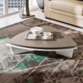 Tavolino da Salotto in Mdf Laccato con Piano Girevole Made in Italy - Lisa