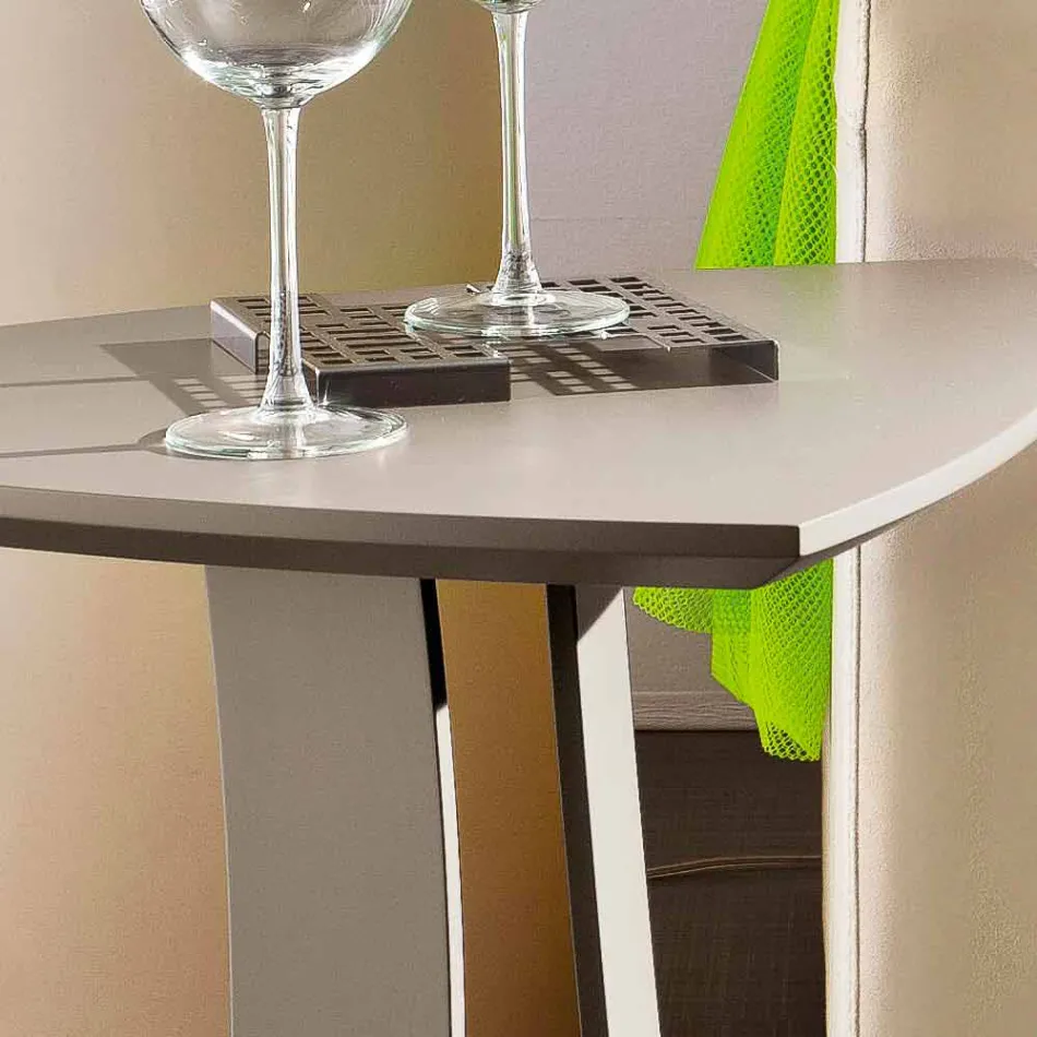 Tavolino da Salotto in Mdf Laccato Realizzato in Italia, Alta Qualità - Lisa Viadurini