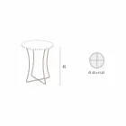 Tavolino da Salotto in Metallo con Vassoio Contenitore Made in Italy - Numbo Viadurini