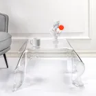 Tavolino da Salotto in Plexiglass Drappeggiato a Mano Made in Italy - Pippo Viadurini