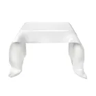 Tavolino da Salotto in Plexiglass Drappeggiato a Mano Made in Italy - Pippo Viadurini