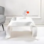 Tavolino da Salotto in Plexiglass Drappeggiato a Mano Made in Italy - Pippo Viadurini