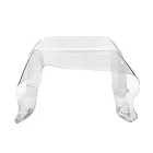 Tavolino da Salotto in Plexiglass Drappeggiato a Mano Made in Italy - Pippo Viadurini