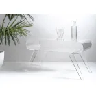 Tavolino da Salotto in Plexiglass Trasparente o con Legno di Design - Gesso Viadurini