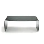 Tavolino da Salotto in Vetro Curvato Effetto Martellato Made in Italy - Francesca Viadurini