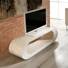 Tavolino da Salotto / Mobile Porta TV in Pietra Fossile - Jasper Viadurini