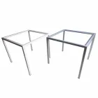 Tavolino da salotto moderno 50x50cm in metallo Nina, made in Italy Viadurini