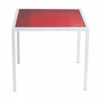 Tavolino da salotto moderno 50x50cm in metallo Nina, made in Italy Viadurini