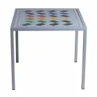 Tavolino da salotto moderno 50x50cm in metallo Nina, made in Italy Viadurini