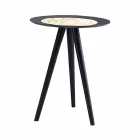 Tavolino da Salotto Moderno con Piano Rotondo in Gres Made in Italy - Stoccarda Viadurini