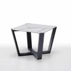 Tavolino da Salotto Moderno in Gres e Legno di Faggio Made in Italy - Titanic Viadurini